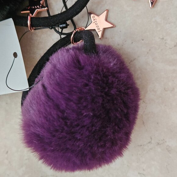 RARE SET 3 JOCELYN FAUX FUR PONYTAIL HOLDER HAIR TIE WRAP BAND ACCESSORY main image 11